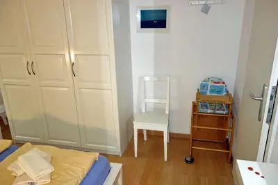Ein Bett oder Betten in einem Zimmer der Unterkunft Voßhörn 27 Whg. 1