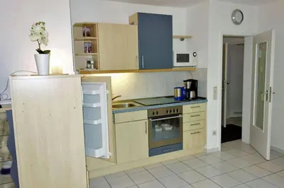 Küche/Küchenzeile in der Unterkunft Voßhörn 27 Whg. 3