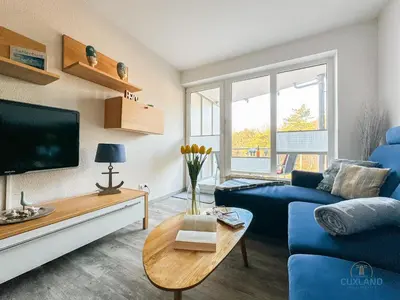 Ein Sitzbereich in der Unterkunft Haus Nordseebrandung Wohnung 2.4