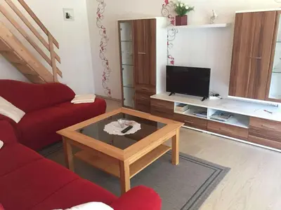 TV/Unterhaltungsangebot in der Unterkunft Ferienwohnung bi Klatt tu Hus