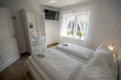 Ein Bett oder Betten in einem Zimmer der Unterkunft Cuxhavener Straße 5/2