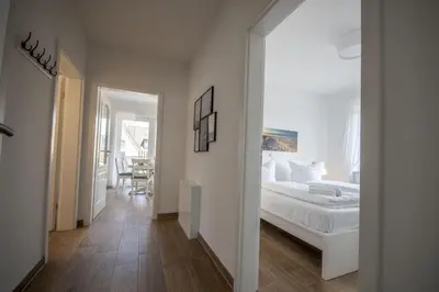 Ein Bett oder Betten in einem Zimmer der Unterkunft Cuxhavener Straße 5/3