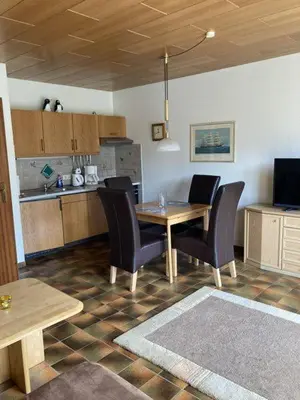 Küche/Küchenzeile in der Unterkunft Häfchenweg 12 a, Ferienwohnung 3