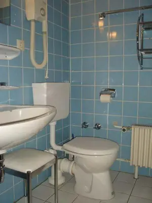 Ein Badezimmer in der Unterkunft Seehütte Ferienwohnung 306