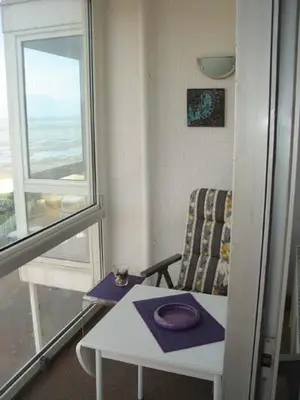 Ein Sitzbereich in der Unterkunft Seehütte Ferienwohnung 306