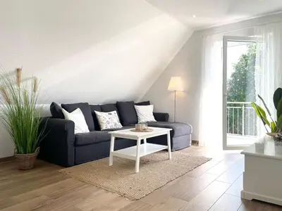 Ein Sitzbereich in der Unterkunft Cuxhavener Straße 5/5