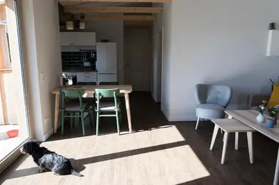 Küche/Küchenzeile in der Unterkunft Lytte Hytte - Ferienhaus Wingst