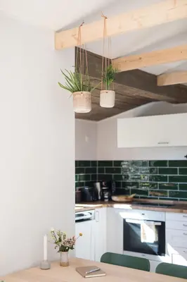 Küche/Küchenzeile in der Unterkunft Lytte Hytte - Ferienhaus Wingst