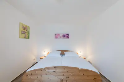Ein Bett oder Betten in einem Zimmer der Unterkunft Haus Stranddüne Wohnung 17