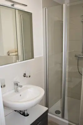 Ein Badezimmer in der Unterkunft Wohnung 