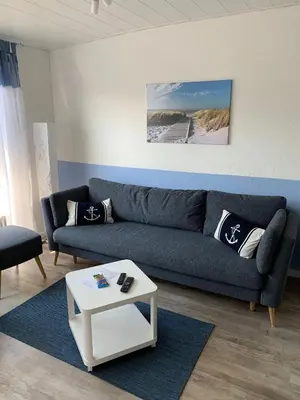 Ein Sitzbereich in der Unterkunft Wohnung 