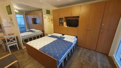 Ein Bett oder Betten in einem Zimmer der Unterkunft Küstenoase