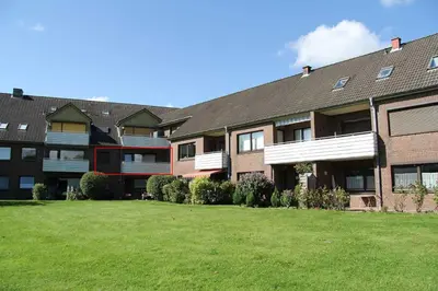 Das Gebäude in dem sich die Ferienwohnung befindet