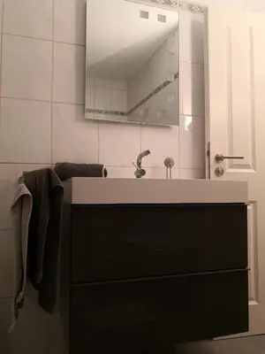 Ein Badezimmer in der Unterkunft Ferienwohnung für große Familien im Haus Akunak