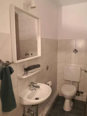 Ein Badezimmer in der Unterkunft Ferienwohnung für große Familien im Haus Akunak