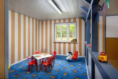 Ein Sitzbereich in der Unterkunft KNAUS Campingpark Wingst