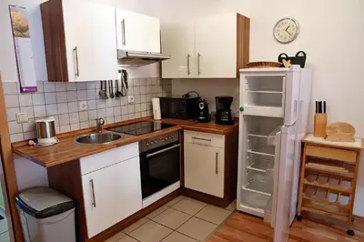 Küche/Küchenzeile in der Unterkunft Oasis 13