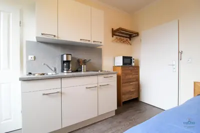 Küche/Küchenzeile in der Unterkunft Auszeit am Wernerwald im Haus Frauenpreiss