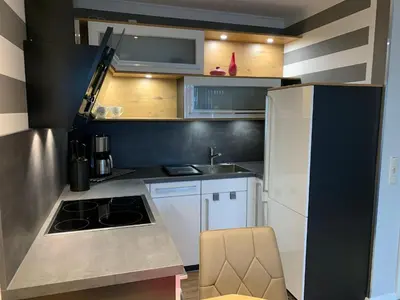 Küche/Küchenzeile in der Unterkunft Wohnung Enjoy