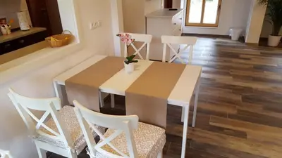 Ein Sitzbereich in der Unterkunft Holiday Homes Buchholz