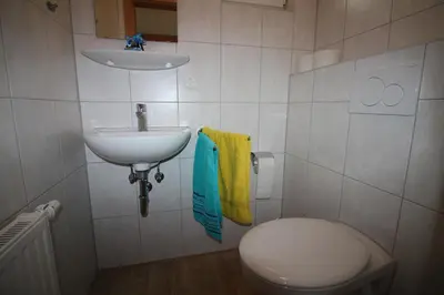 Ein Badezimmer in der Unterkunft Ferienhaus Nixe7