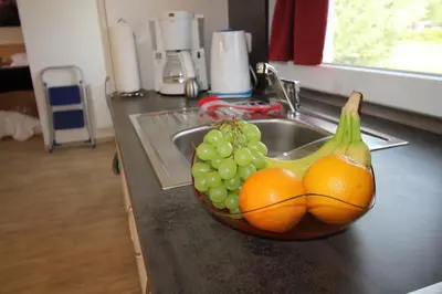 Küche/Küchenzeile in der Unterkunft Ferienhaus Nixe7
