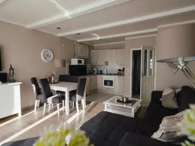 Küche/Küchenzeile in der Unterkunft Beachcomber House A