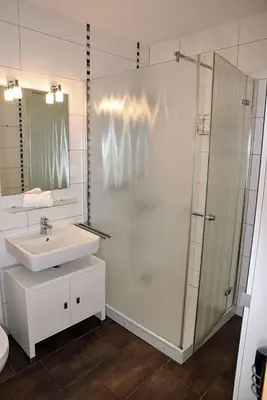 Ein Badezimmer in der Unterkunft Zyrus 03