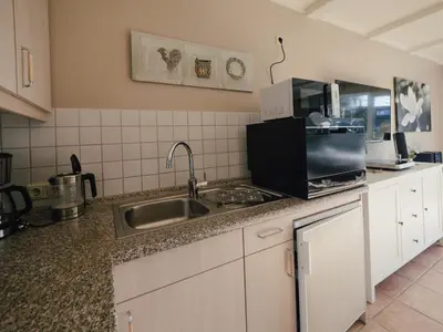 Küche/Küchenzeile in der Unterkunft Beachcomber House B