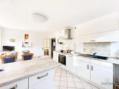 Küche/Küchenzeile in der Unterkunft Ferienhaus Méhaux 11