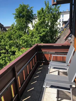 Ein Balkon oder eine Terrasse in der Unterkunft Dyke