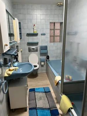Ein Badezimmer in der Unterkunft HausTanneneck