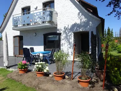 Ein Garten an der Unterkunft Ferienwohnung Schwiemann, Erdgeschoss