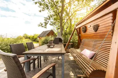 Ein Balkon oder eine Terrasse in der Unterkunft Nordseehof Brömmer