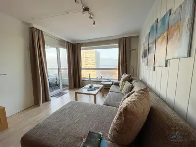 Ein Sitzbereich in der Unterkunft Haus Frische Brise Wohnung 8 10