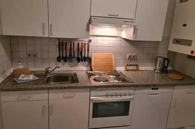 Küche/Küchenzeile in der Unterkunft Heimathafen