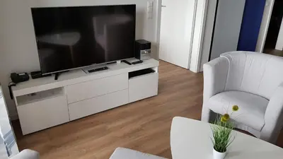 TV/Unterhaltungsangebot in der Unterkunft Wremer Seemöwe