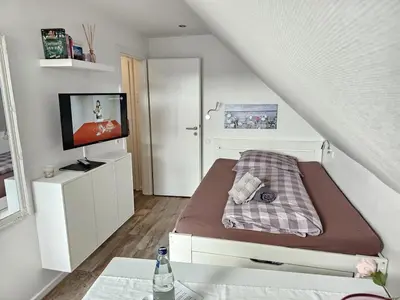 TV/Unterhaltungsangebot in der Unterkunft Appartementhaus Kogge Wohnung 9