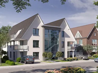 Das Gebäude in dem sich die Ferienwohnung befindet
