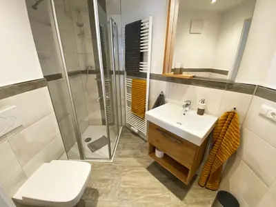 Ein Badezimmer in der Unterkunft Ferienresidenz Cuxhaven