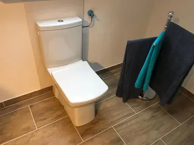 Ein Badezimmer in der Unterkunft Heimathafen - Ferienwohnung Verse