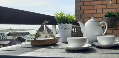 Kaffee-/Teezubehör in der Unterkunft Ferienwohnung Wattkieker