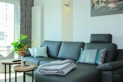 Ein Sitzbereich in der Unterkunft Residenz Mühlentrift Wohnung 10