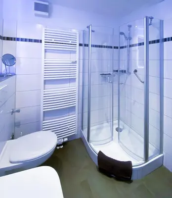 Ein Badezimmer in der Unterkunft Ferienwohnung Gooß im Haus Pavillon