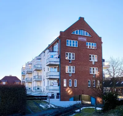 Das Gebäude in dem sich die Ferienwohnung befindet