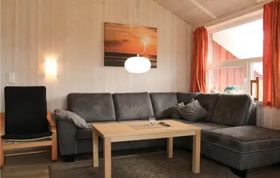 Ein Sitzbereich in der Unterkunft Cozy Home In Otterndorf With Sauna