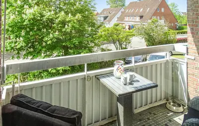 Ein Balkon oder eine Terrasse in der Unterkunft Lovely Apartment In Büsum With Kitchen