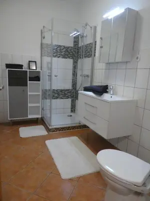 Ein Badezimmer in der Unterkunft Ferienwohnung Nordlicht