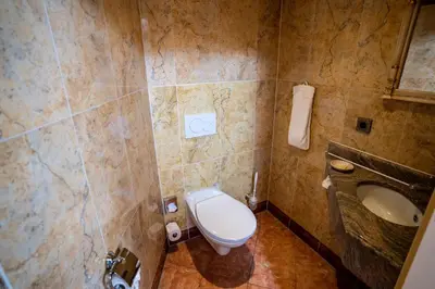 Ein Badezimmer in der Unterkunft Hotel Strandperle