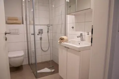 Ein Badezimmer in der Unterkunft Im Wiesengrund